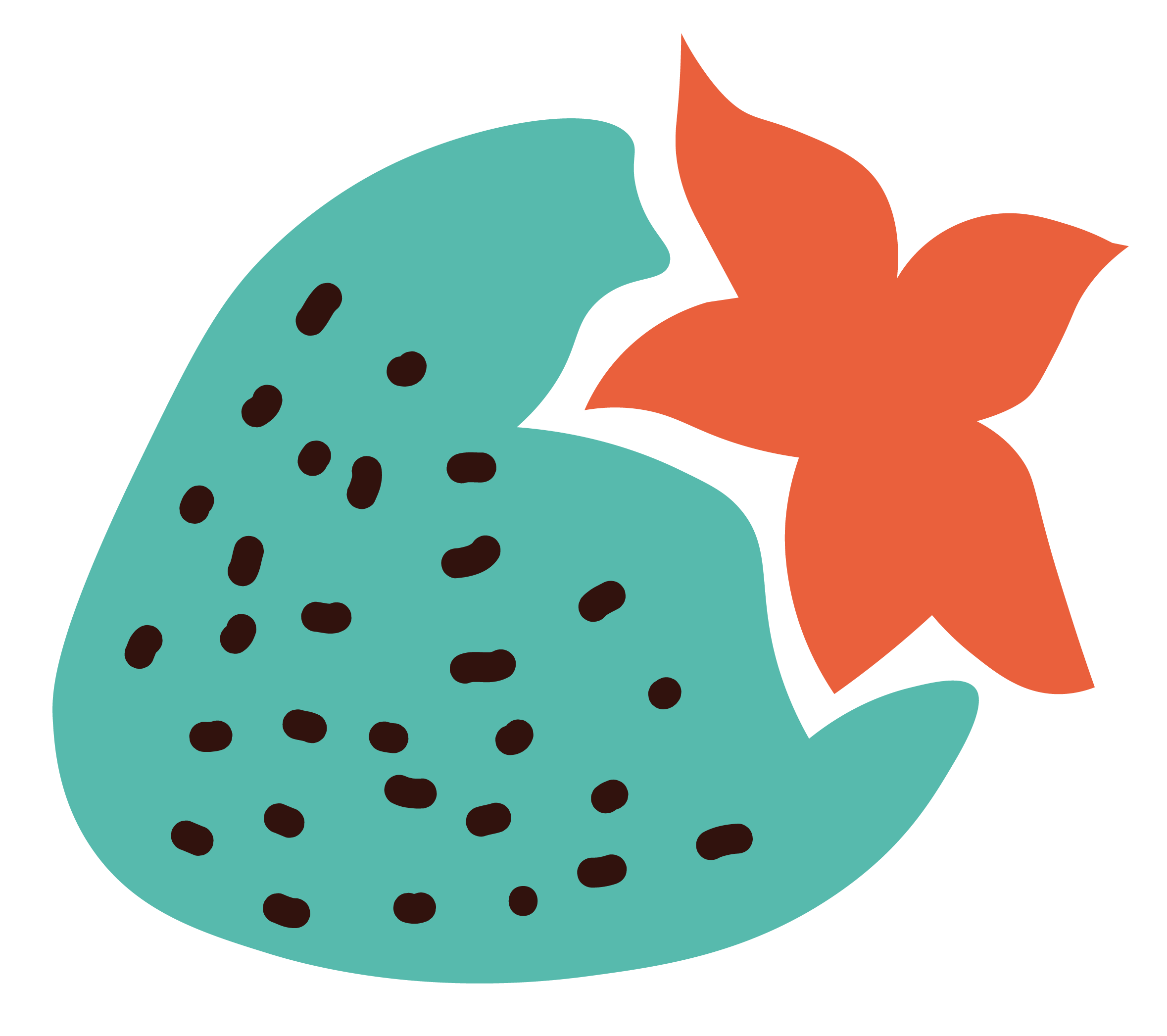 Ilustração de morango, símbolo de resultados reais em nutrição